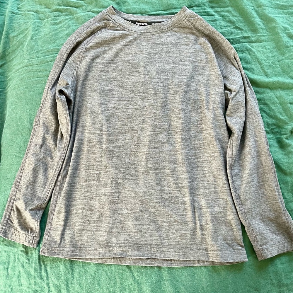 Russell Athletic Gray Long Sleeve Tee
